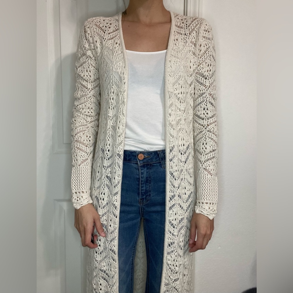 Crochet Duster Cardigan